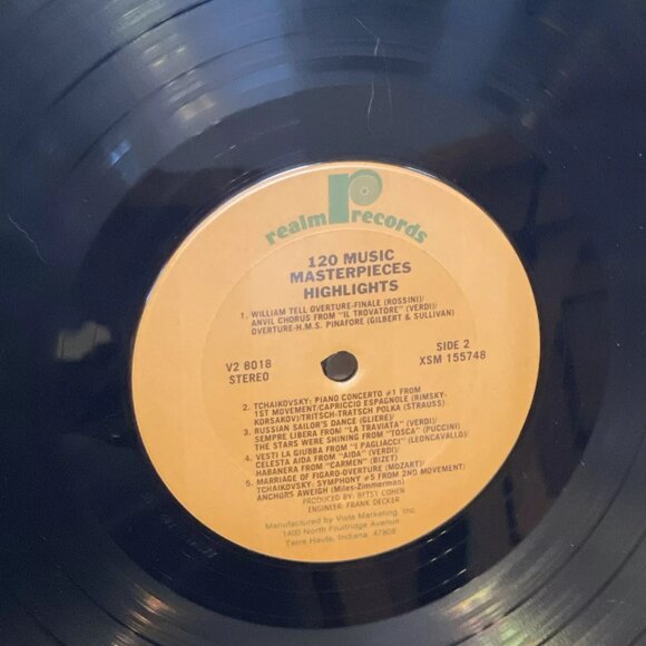 120 Music Masterpieces Highlights Vol. 1 (Vinyl, 1976, 2x LP) Realm Records 2V 8 - Picture 12 of 12